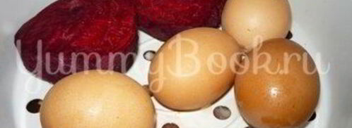 борщ с паровой свеклой и яйцом из мультиварки. Шаг 4