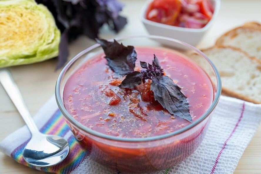 Рецепт борща с пекинской капустой
