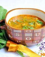 Борщ с яйцом и со щавелем