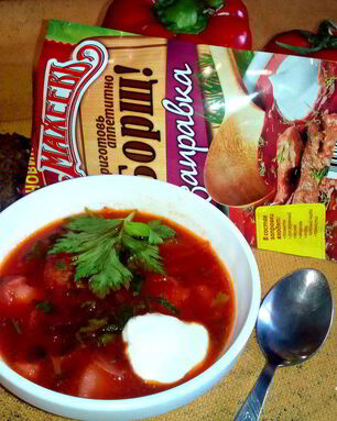 Борщ с заправкой