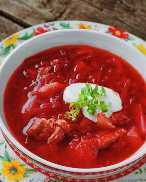 Борщ со свеклой без капусты