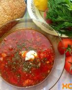 Борщ со свеклой свежей