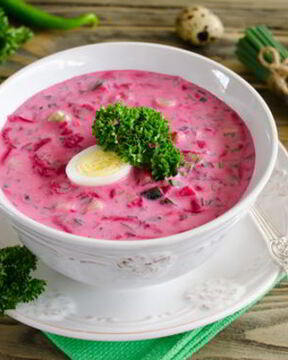 Холодный борщ из свеклы