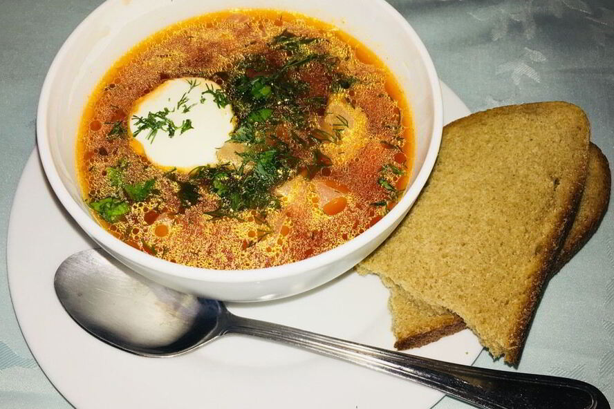 Рецепт красного борща из индейки