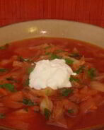 Красный борщ постный