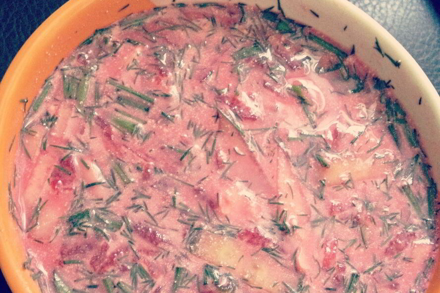 Рецепт литовского холодного борща