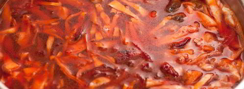 постный борщ с грибами. Шаг 5