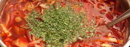 постный борщ с грибами. Шаг 7