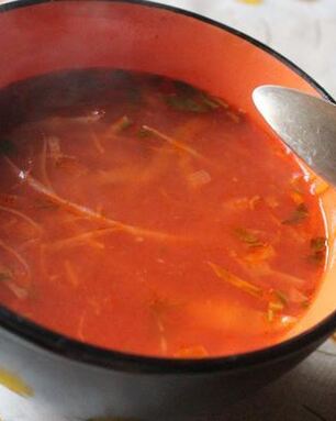 Постный борщ