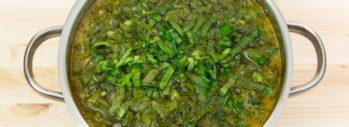 постный зеленый борщ. Шаг 7