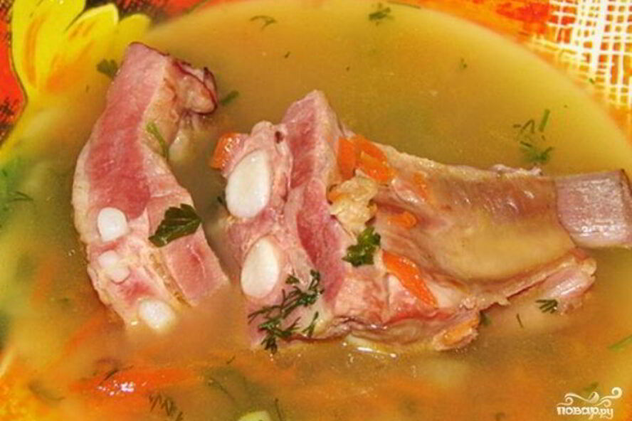 Рецепт бульона из ребрышек