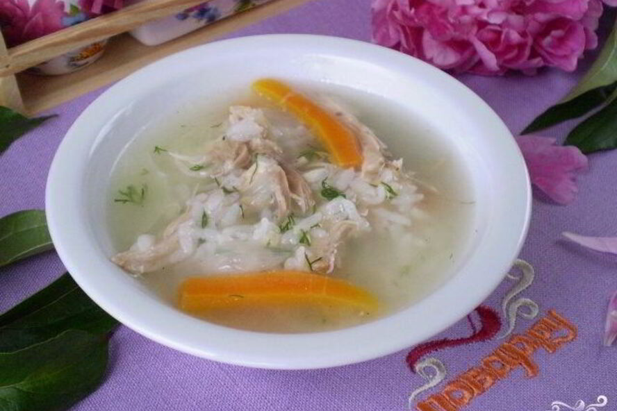 Рецепт бульона куриного с рисом