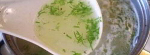 бульон куриный с рисом. Шаг 7