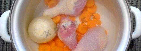 куриный бульон с вермишелью. Шаг 3