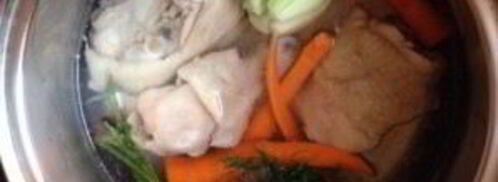 куриный бульон с яйцом. Шаг 2