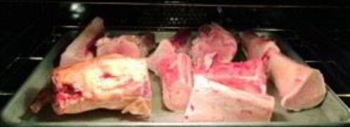 насыщенный говяжий бульон. Шаг 2