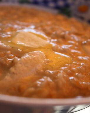 Овсяная каша на курином бульоне