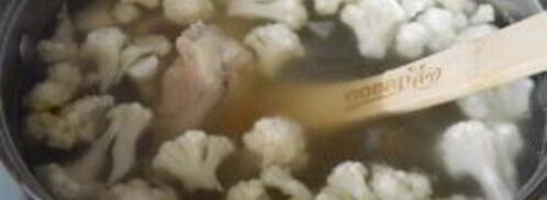 суп из цветной капусты на мясном бульоне. Шаг 4