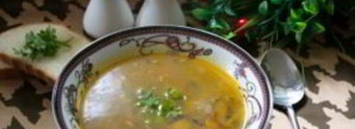 суп на грибном бульоне. Шаг 8