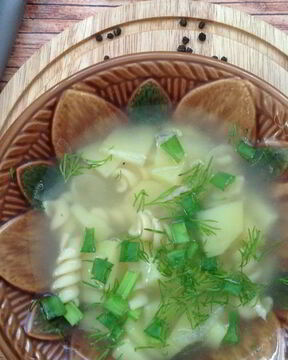 Суп на курином бульоне