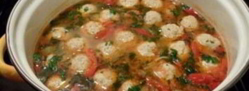 суп с фрикадельками на курином бульоне. Шаг 9