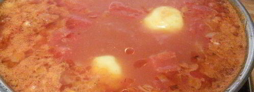 томатный рыбный суп на курином бульоне. Шаг 4