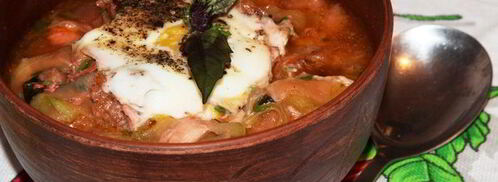 чесночный суп с цукини и сухариками. Шаг 10