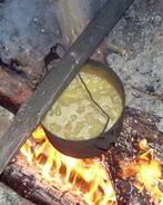 Гороховый суп на костре