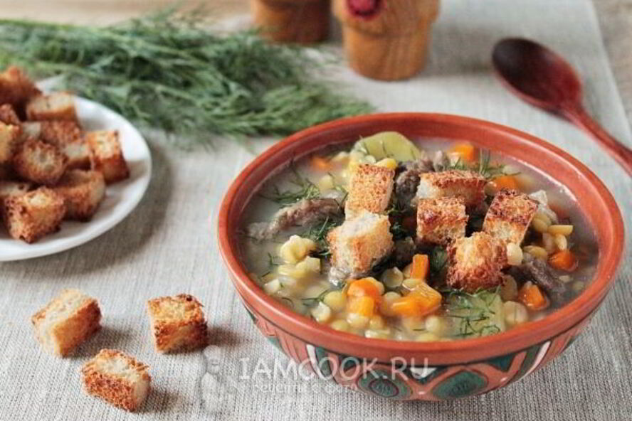 Рецепт горохового супа с говядиной в мультиварке