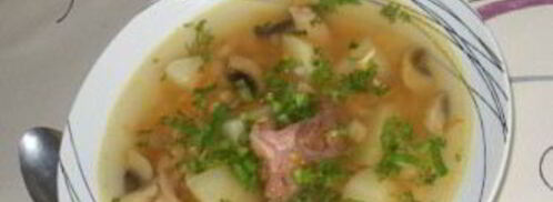 гороховый суп с грибами. Шаг 5