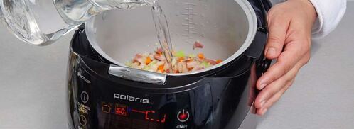 гороховый суп с копченой курицей в мультиварке. Шаг 3