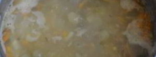 гороховый суп с копченой курицей. Шаг 7