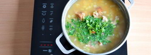 гороховый суп с копченым окорочком. Шаг 11