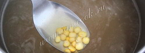 гороховый суп с копчеными ребрами и овощами. Шаг 3