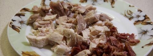 гороховый суп с копчеными ребрышками и курицей. Шаг 8