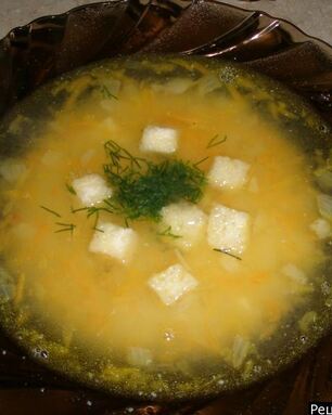 Гороховый суп с копчеными ребрышками