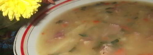 гороховый суп с копчеными свиными хрящиками. Шаг 7