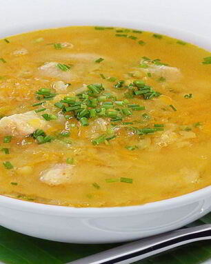 Гороховый суп с куриным филе