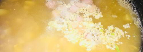 гороховый суп с варено-копченой рулькой. Шаг 7