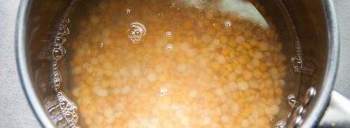 гороховый суп в буханке. Шаг 3