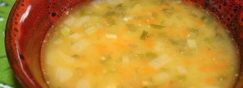 густой гороховый суп с куриной грудкой и чорризо. Шаг 8