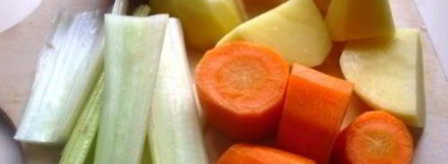 легкий гороховый суп с чесночными гренками. Шаг 3