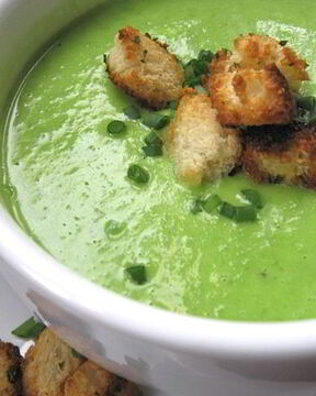 Суп со свежим горохом