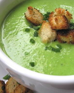 Суп со свежим горохом