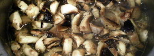 грибной суп с щавлем и шпинатом. Шаг 2