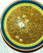 Итальянский суп с чечевицей