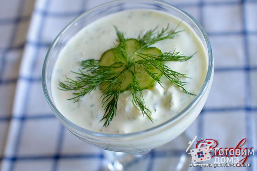 Рецепт холодного огуречного супа