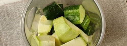 холодный суп из огурца и цуккини. Шаг 4