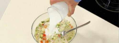 холодный суп с курицей. Шаг 4