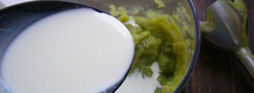 крем суп из брокколи со сливками. Шаг 9